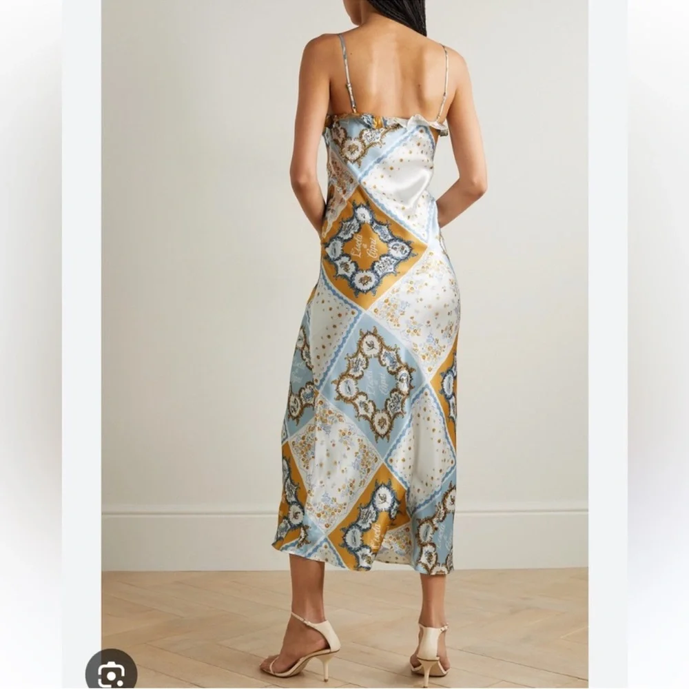 NWT Reformation Aribella Silk Dress🔥 - Picture 3 of 8